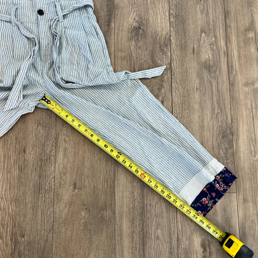 Madewell X new denim project pants women size 4 patchwork paper bag jeans - Picture 11 of 12